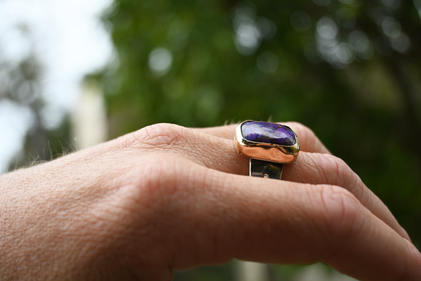 Purple Turquoise Ring (size 8.5)
