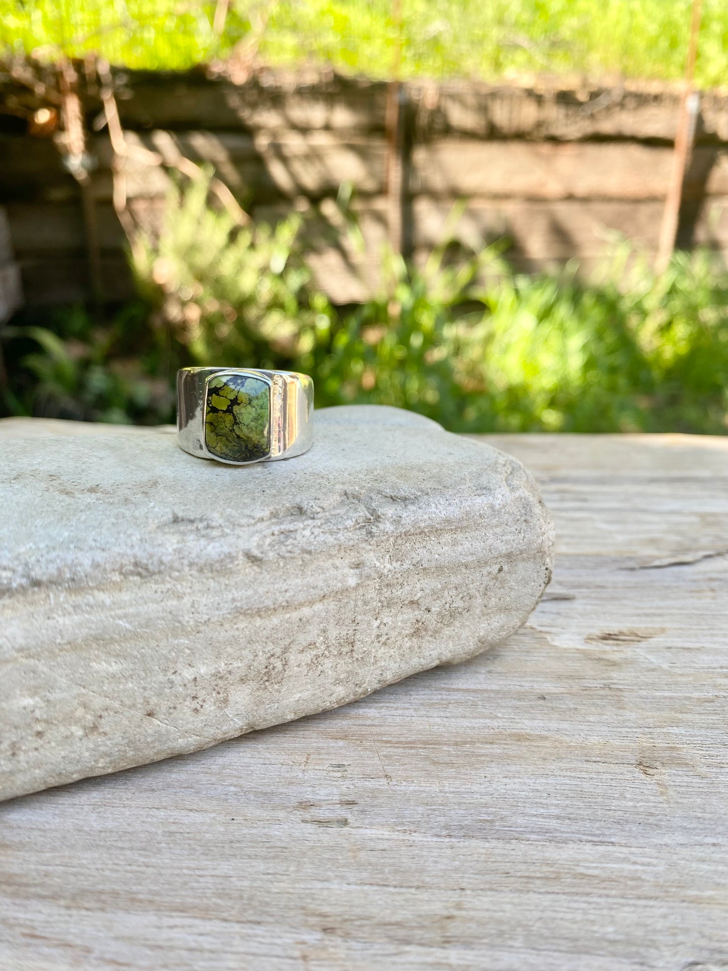 Turquoise Barrel Ring