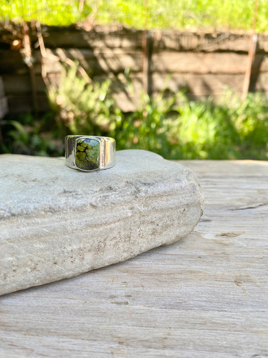 Turquoise Barrel Ring