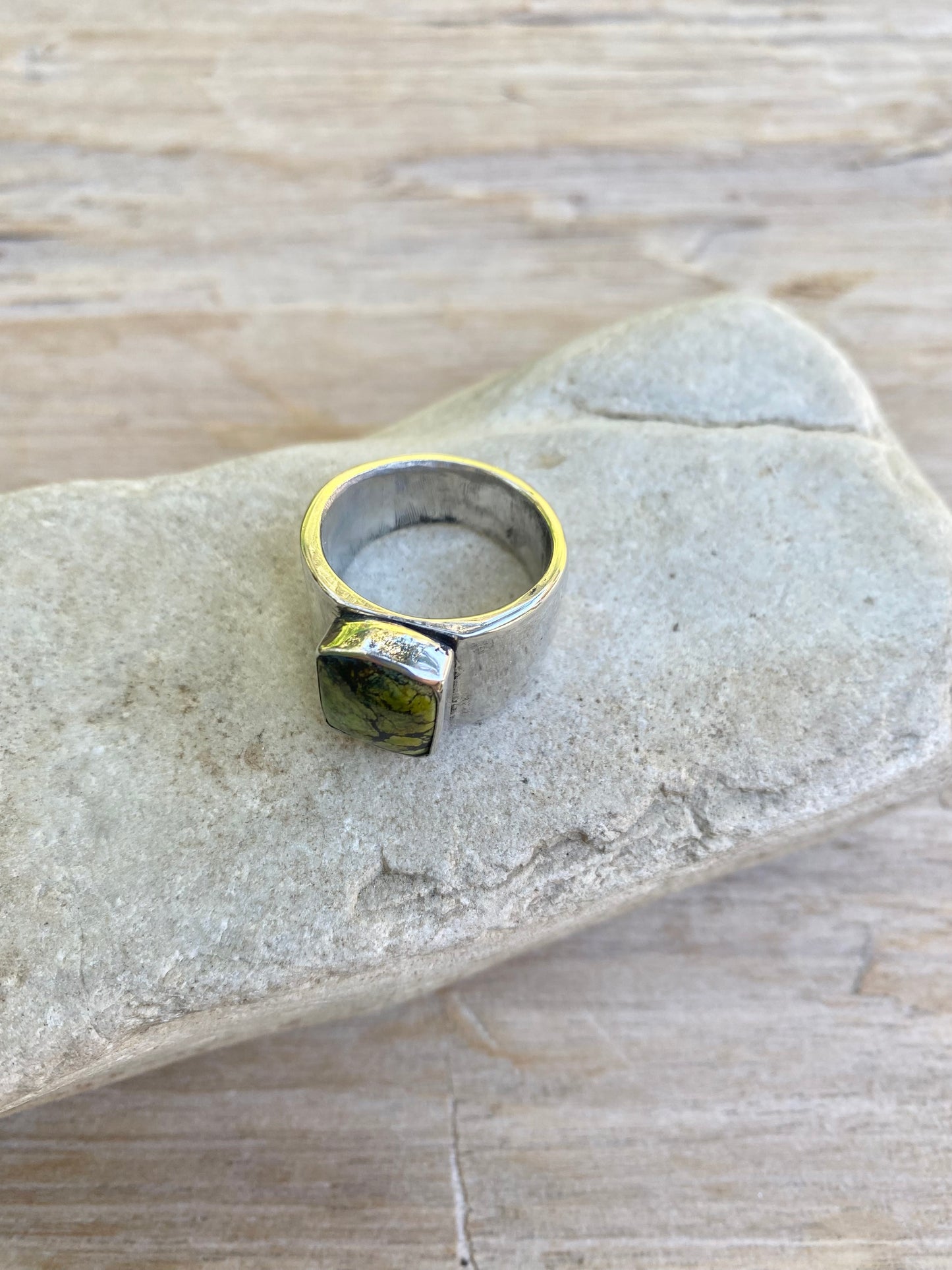Turquoise Barrel Ring