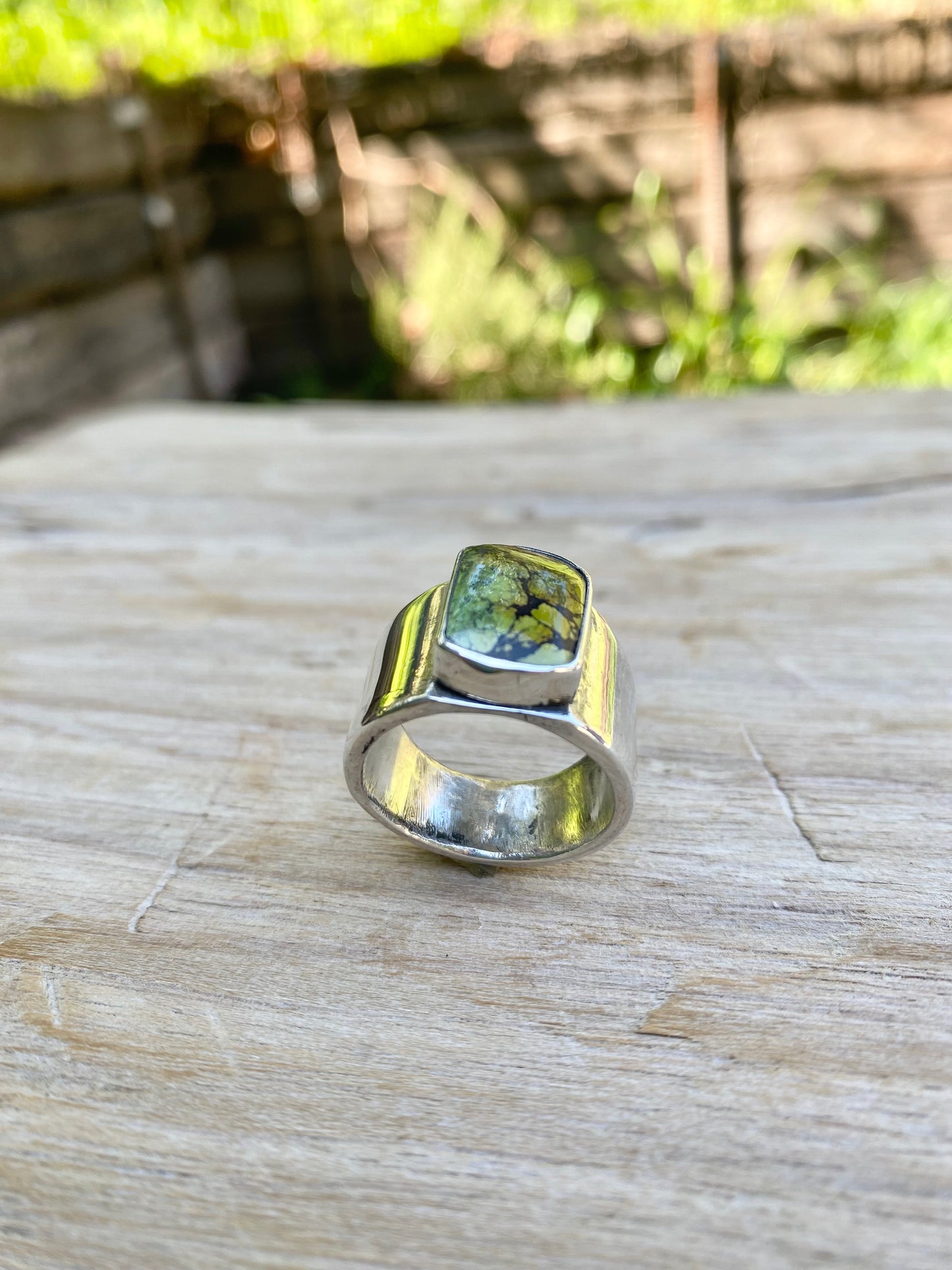 Turquoise Barrel Ring