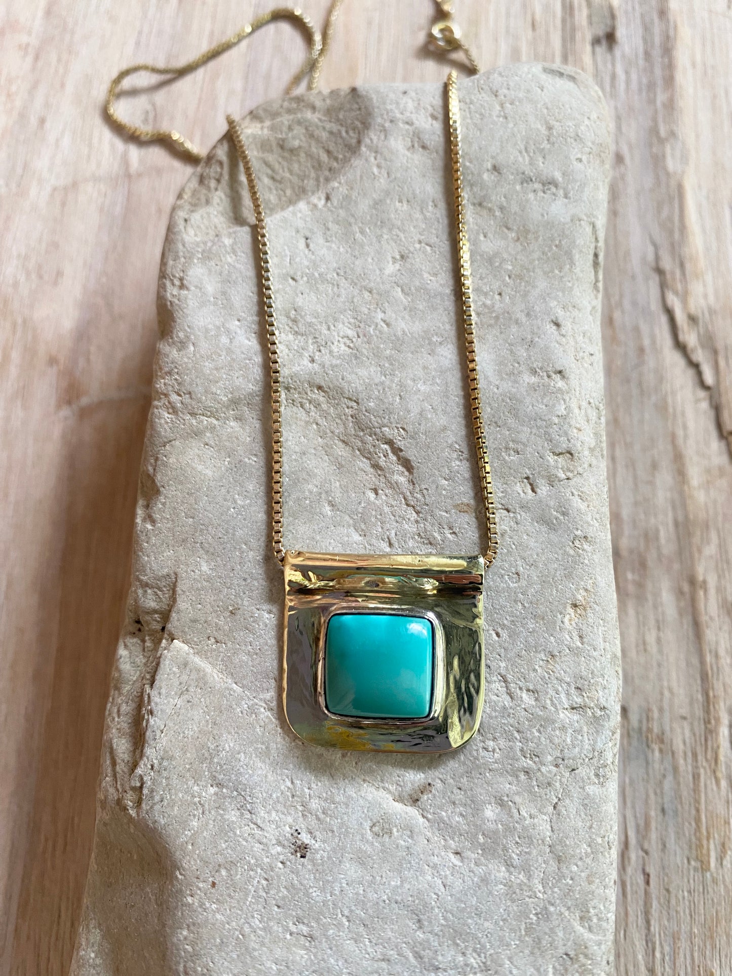 Golden Square Kingman Pendant