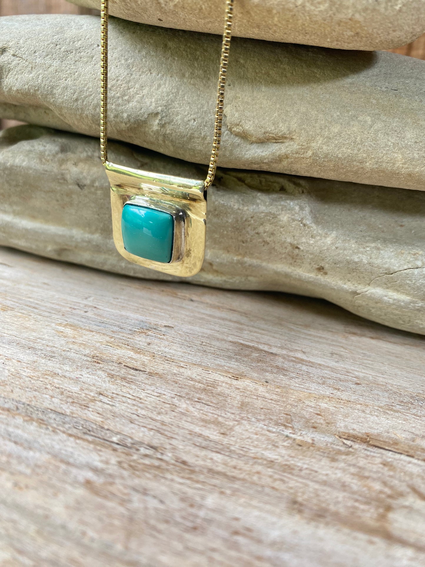 Golden Square Kingman Pendant