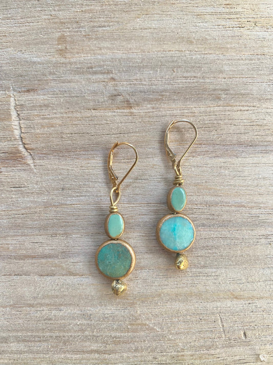 Everyday Turquoise Bead Earrings