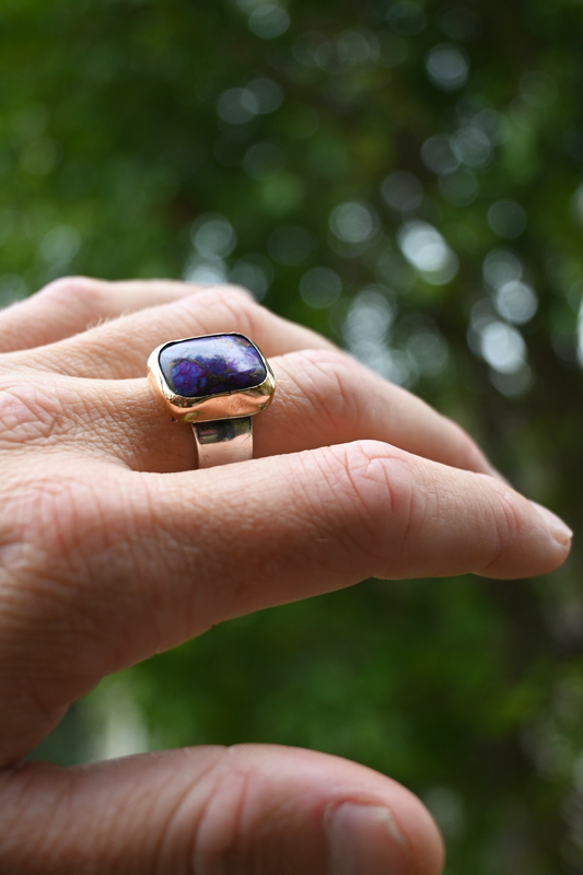 Purple Turquoise Ring (size 8.5)